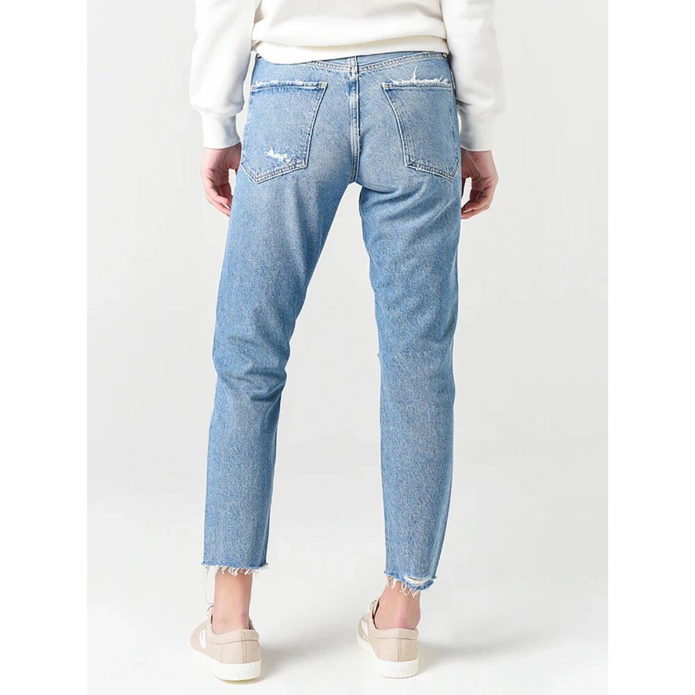 Agolde Jamie High Rise Button Fly Denim Blue Jeans Pants Women's Size 26 - Picture 2 of 5